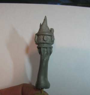 Sculpting the miniature tower