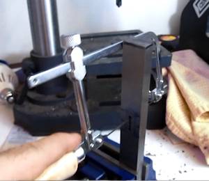 Using a jewelers saw to make the slot