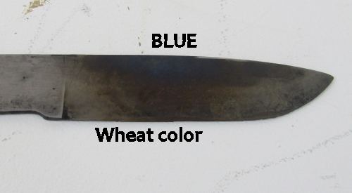 Knife Tempering Color Chart