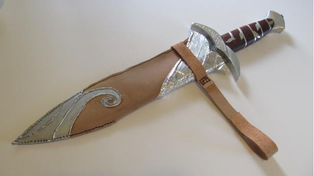 The completed sword sheath