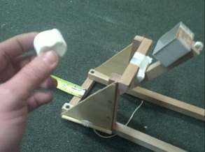 Test firing a catapult