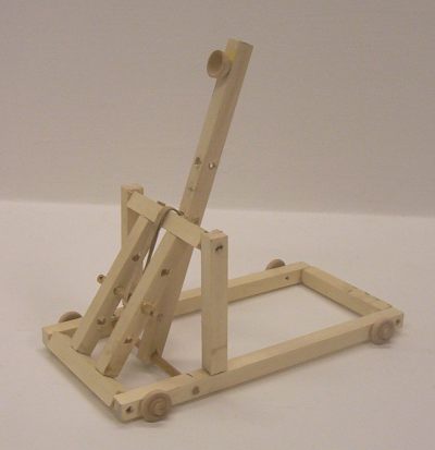 http://www.trebuchet.com/plans.html. This is my latest catapult project and 