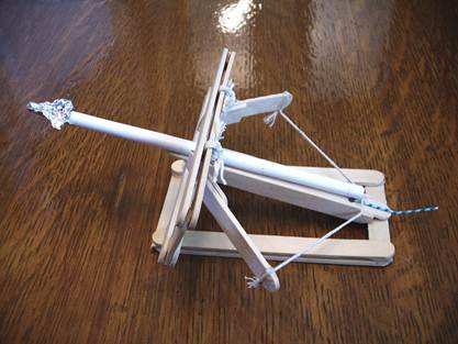 Catapult with Popsicle Sticks