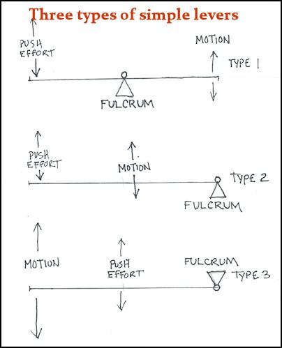 The three types of simple levers
