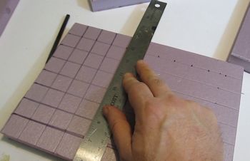 Measure out one inch lines
