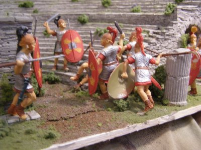 A Roman Diorama - Storm The Castle.