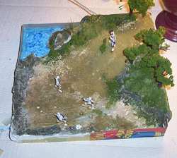 Adding water to this diorama