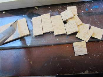Cut a variety of balsa wood pieces