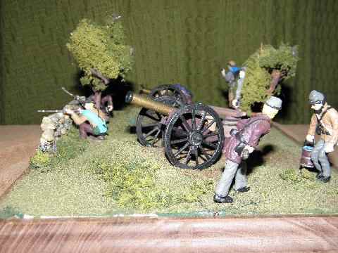 Civil War dioram the Cannon