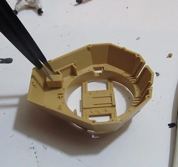 Adding parts to the turret