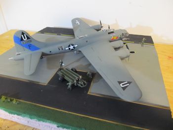 The completed aircraft and diorama