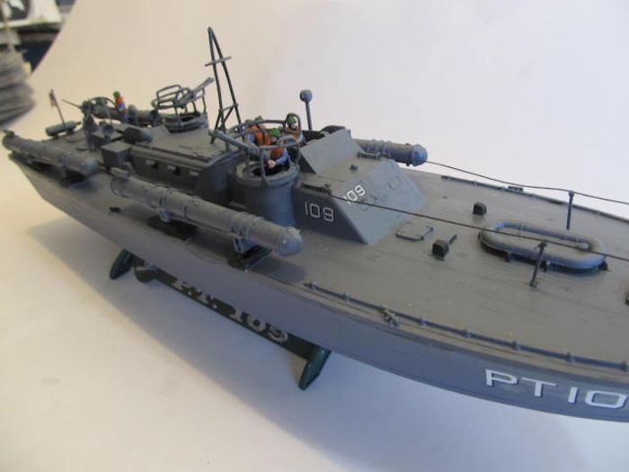 View of the model PT boat
