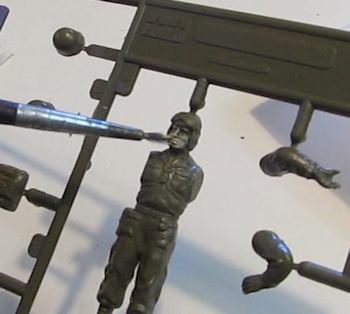 Painting the miniature soldier