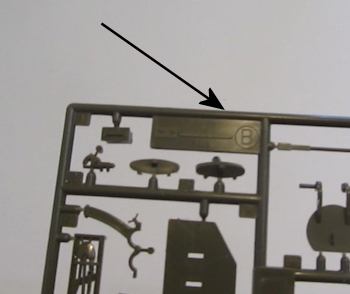 The label on the sprue
