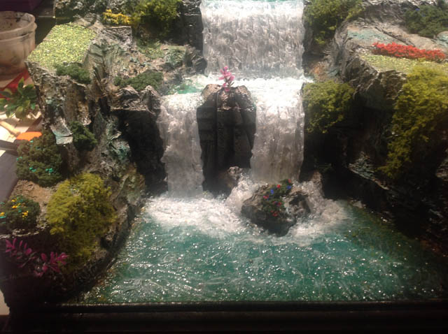 waterfall diorama