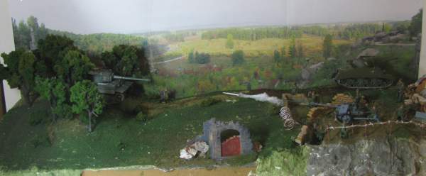 The completed diorama