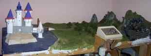 a big Diorama of a castle