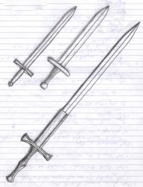 Drawings of swords