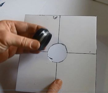 Hole for lens