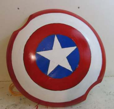 The completed Captain America Shield