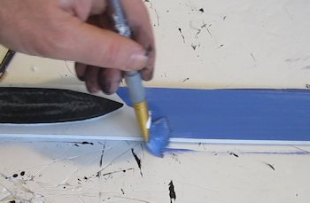 Paint blade blue