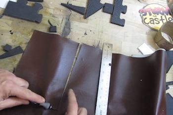 Cut leather for handle