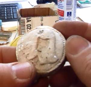 The coin fresh from the mold