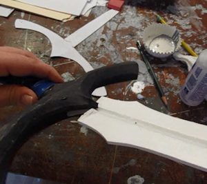 glue handle and blade together