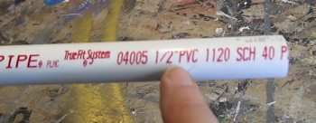 A picture of PVC
