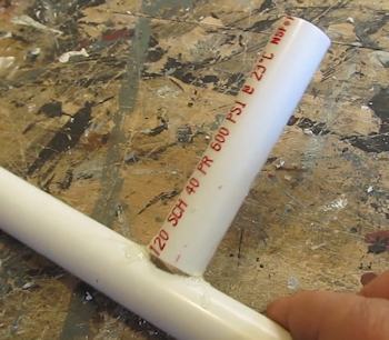 Glue pipes together