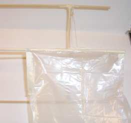 attach plastic to the kite frame