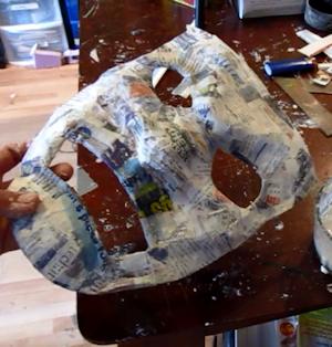 THe paper mache is done