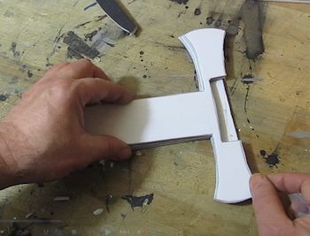 GLue on a second slotted piece