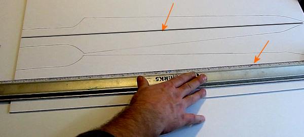 Use ruler to draw centerlines