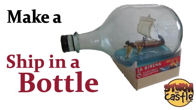 Make a ship in a bottle banner