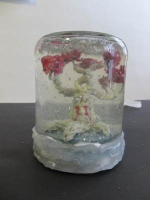 The completed snowglobe