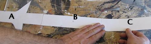 Tape blade template together