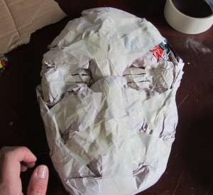 The paper base of the mask