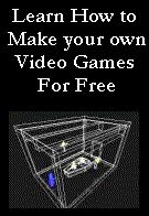 Make your own video game banner black with wireframe
