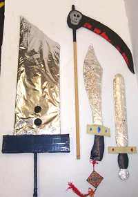Cardboard swords