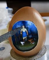 Diorama in an egg