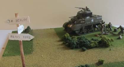 a plastic model tank