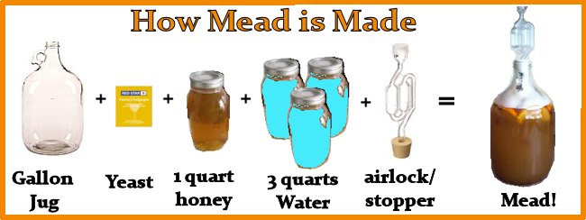 Easy steps to making mead graphic