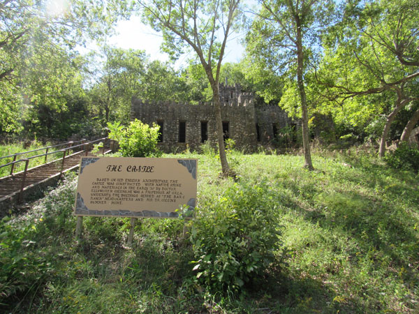 The first part of the castle ruins
