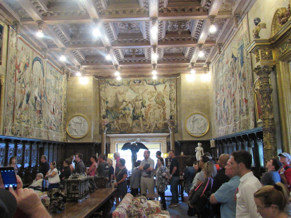 A room inside Hearst Castle