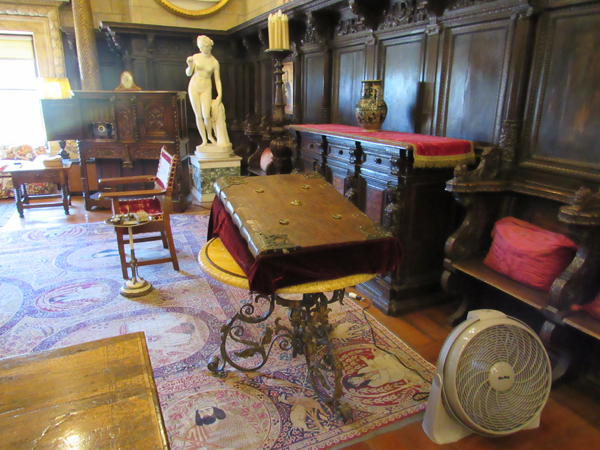 A room inside Hearst Castle 