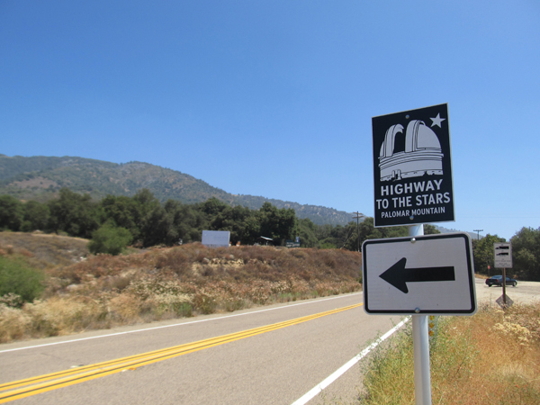 Road sign of the Highway to the stars