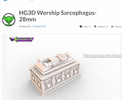 3d printed sarcophogus you can purchase