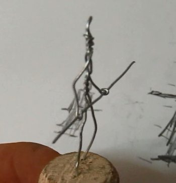 Side view of the armature