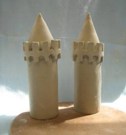 Castle parts out of clay